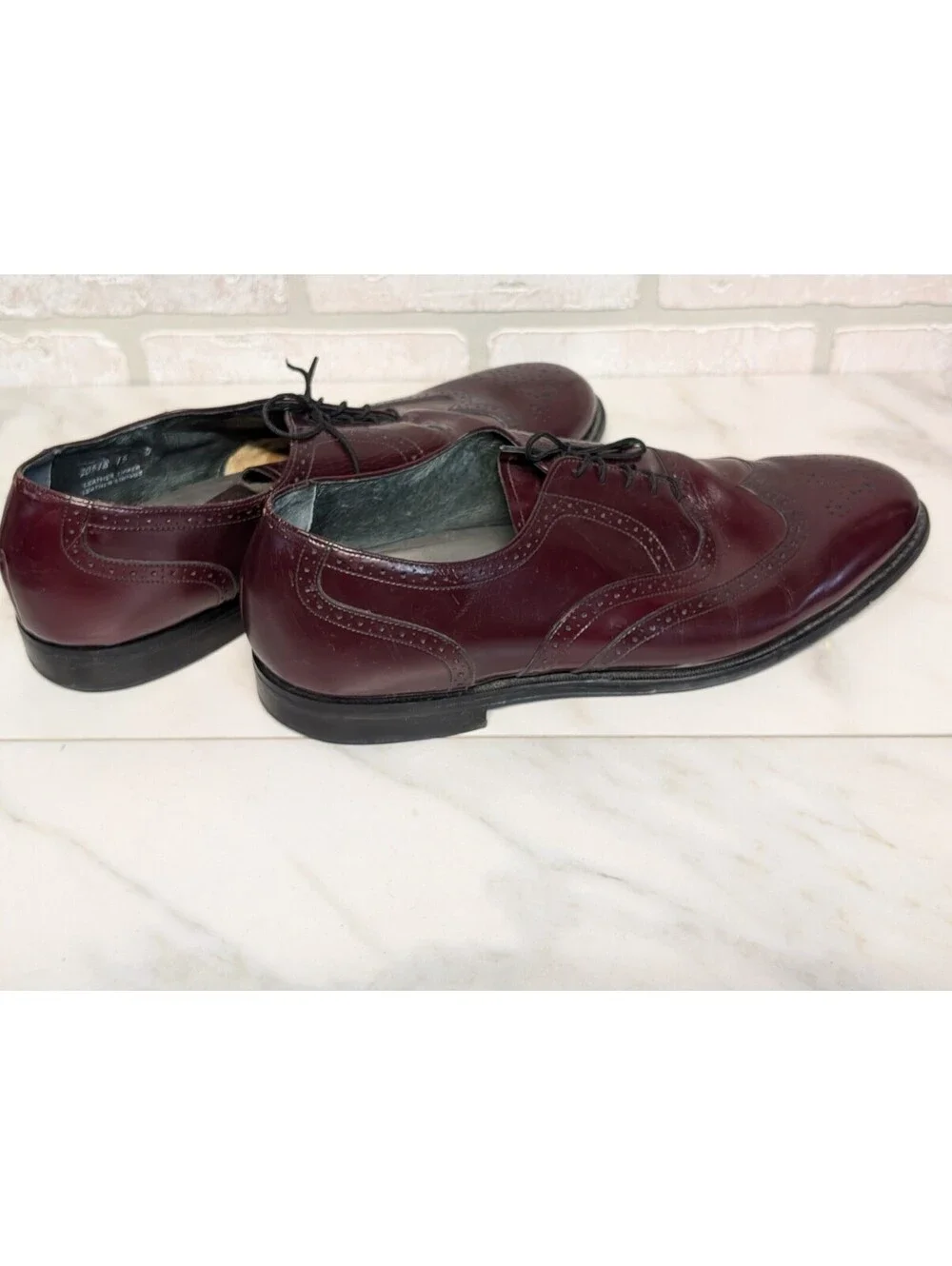 Bostonian Stockbridge Men's Burgundy Leather Dress Shoes Size 15 D